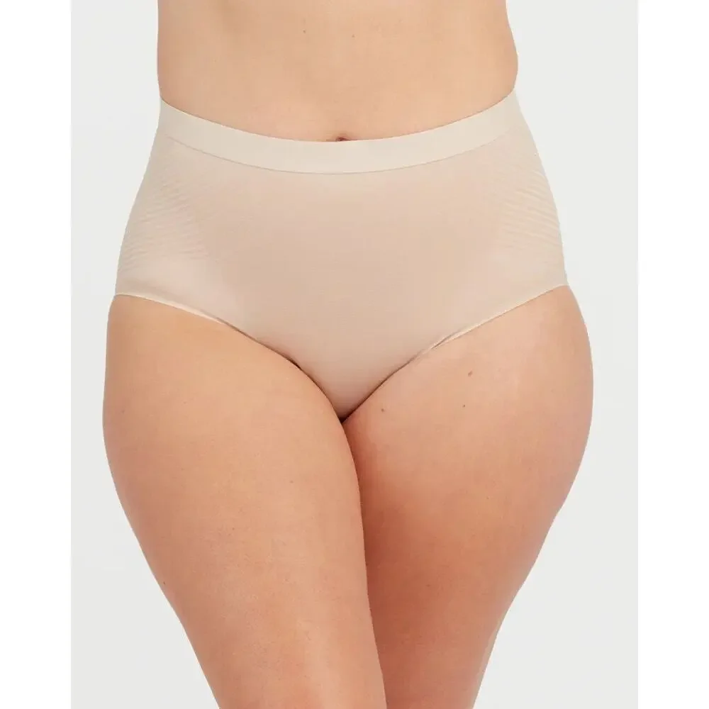 NWT Spanx Champagne Beige Invisible Shaping Brief Panty Size Medium